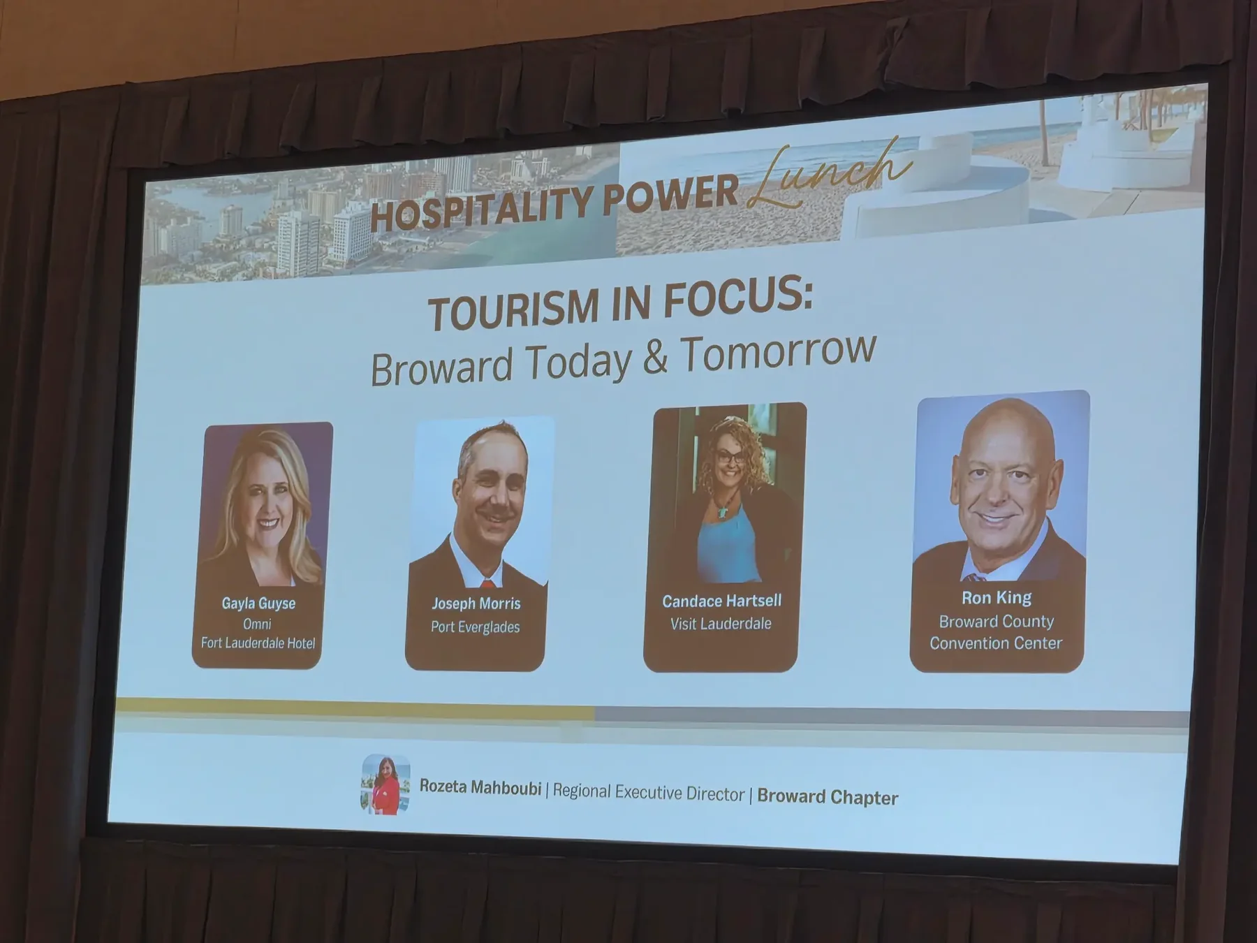 Tourism in Focus Broward Today and Tomorrow presentation at the FRLA Hospitality Power Lunch