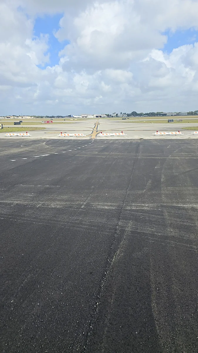 North Perry Airport repaired runway and parking surface